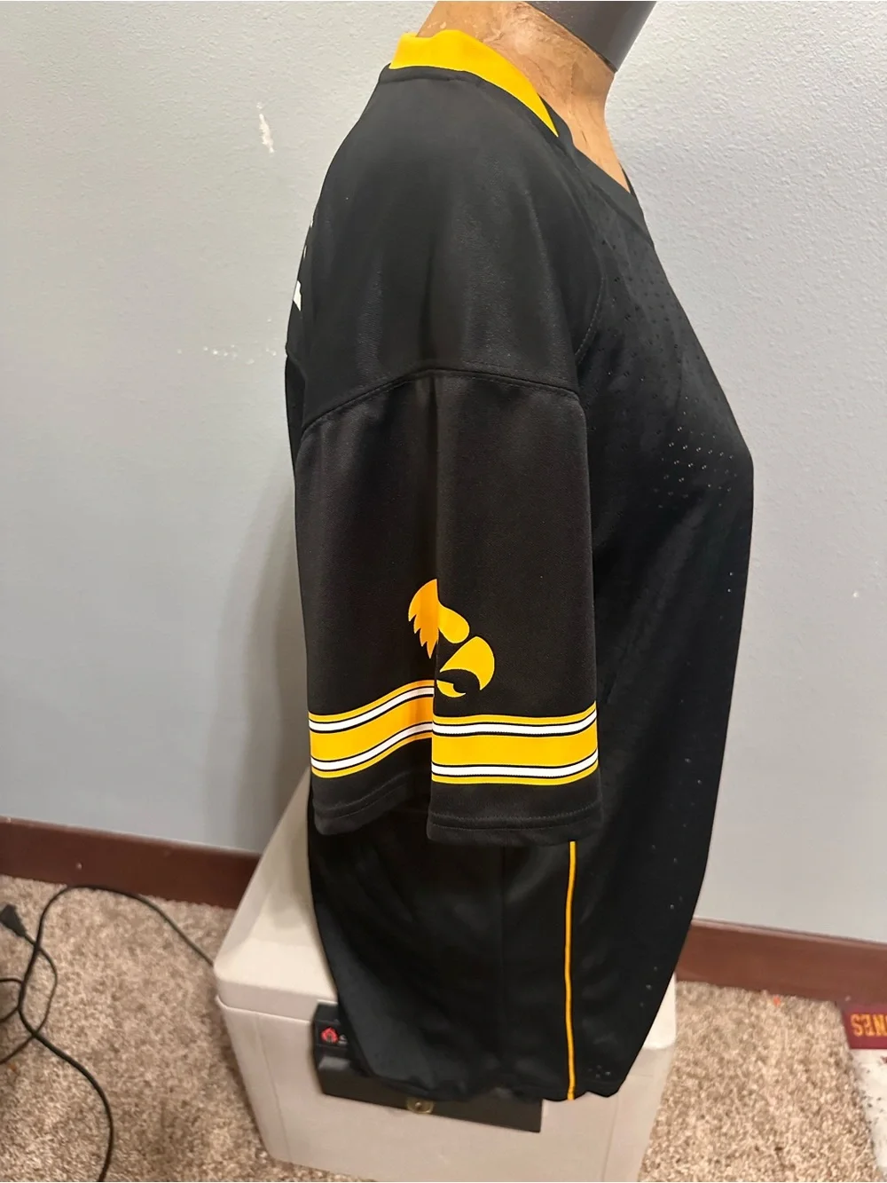 Rivalry Threads Iowa Hawkeyes #1 YXL Football Jersey